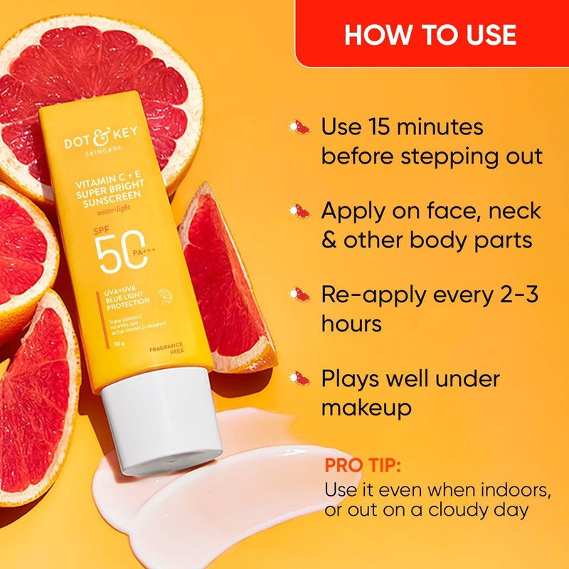 Dot & Key Sunscreen SPF 50 PA+++ with Vitamin C
