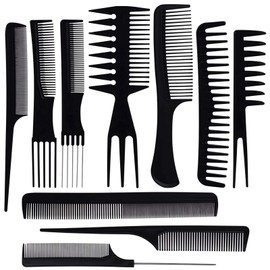 Barber Comb Set, Styling Comb Men, 10 PCS Professional Barber Comb Set, Professional Hair Styling Tools Comb Set, Suitable for Men And Women's Hair Styling