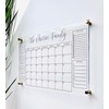 Large Clear Acrylic Monthly Calendar for wall | Dry-Erase Message
