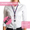 WOCOCN Cruise Ship Lanyard with Adjustable Neck Strap and Waterproof