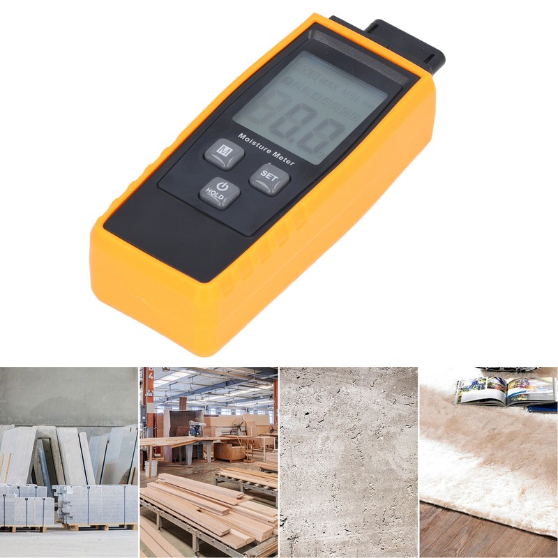 Wood Moisture Meter High Accuracy Easy to Read Portable Digital