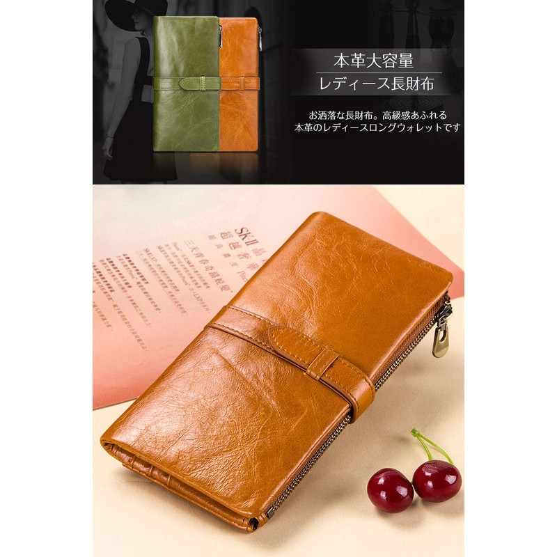 XANGETOR Women's Bi-fold Long Wallet, Popular, Brand, Bi-fold Wallet, RFID