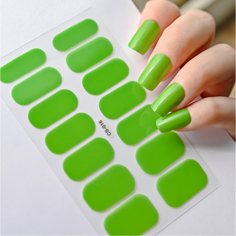 Semi-Cured Gel Nail Strips for DIY Manicure – 14/16 Full-Cover
