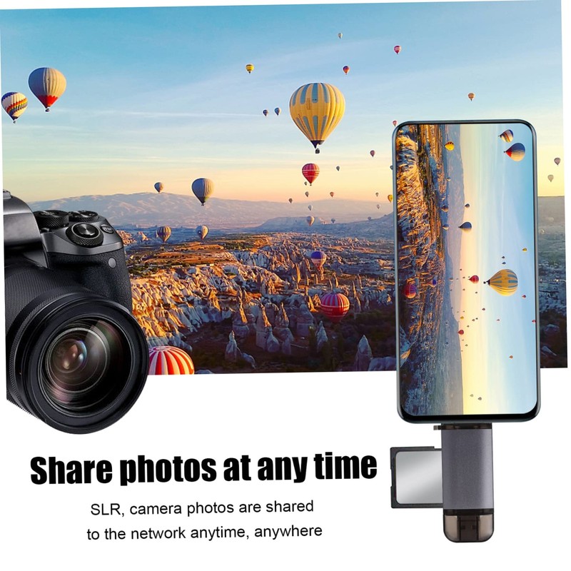 CAXUSD 2pcs USB Card Reader Keychain Multi-Function Portable Card Reader