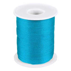 PATIKIL 1mm x 393feet Nylon String for Bracelets Braided Nylon Cord Nylon Thread for Wind Chime Beading Necklaces Blinds DIY Craft Jewelry Making, Lake Blue