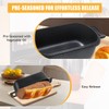 COWORM 10x5 Cast Iron Loaf Pan with Lid - 2