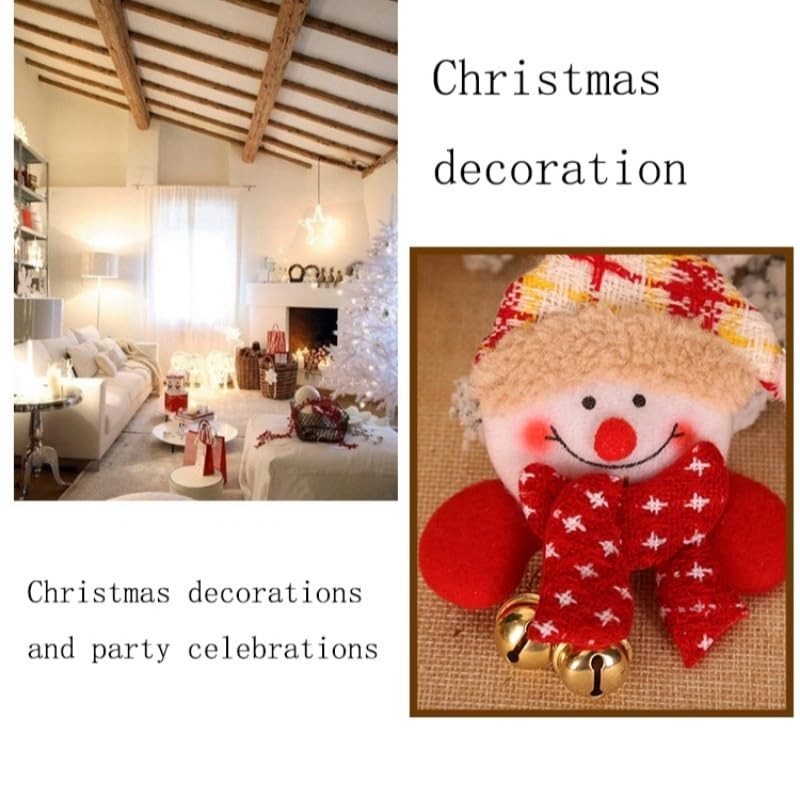 fdsmall Christmas Brooch Pins LED Badge Glowing Brooch Plush Santa