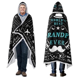 Gifts for Grandpa,Father's Day Gifts,Grandpa Gifts Sherpa Wearable Blanket Hoodie,Birthday Gifts for Grandpa,Grandpa Birthday Gifts,Grandpa Gifts from Grandchildren,Grandfather Birthday Gifts
