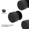 goldenwarm 5 Pack Black Drawer Knobs, Knurled Matte Black Cupboard