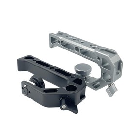 Peakloong Camera Top Handle Hand Grip Handgrip Camera Cage Handle for DSLR Camera Cage Microphone Shoe Mount Silver