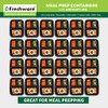 Freshware Contenedor de alimentos de 3 compartimientos - paquete de