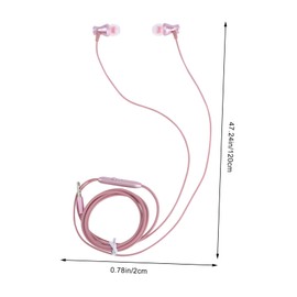 TEHAUX Wired Earphones with Microphone Rose Gold Magnetic Headset for Sports and Outdoor Activities Bass Hands Calling for Music and Phone Use