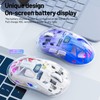 Wireless Gaming Mouse, Transparent RGB Mechanical Dual Mode Bluetooth Mouse,