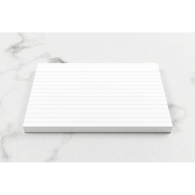 Luxpad A6 Gluebound Revision & Presentation Cards - White. 50