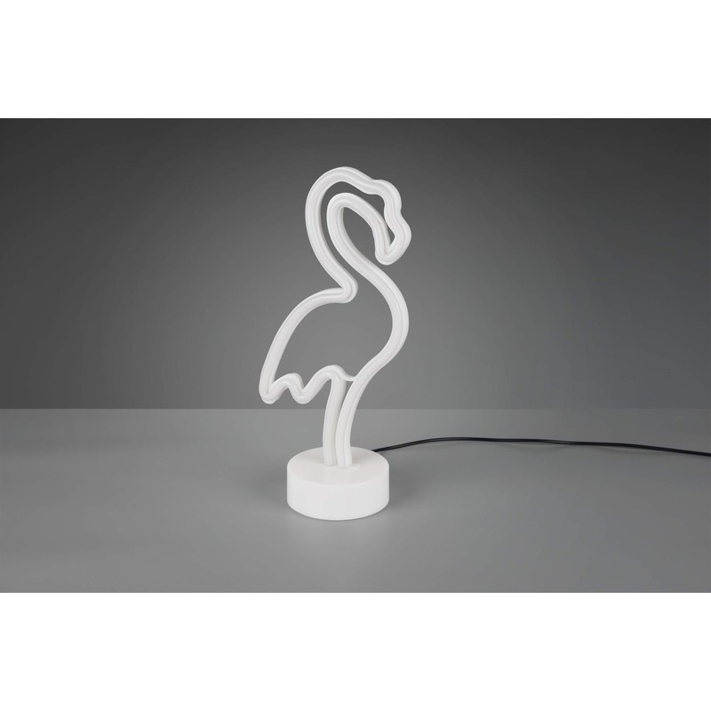 Reality Leuchten Flamingo R55240101 LED Table Lamp Plastic White with