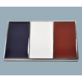 DSX FRANCE Flag Chrome Emblem Badge - FRENCH Flag - Great Quality RARE and PERFECT