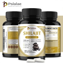 pslalae Shilajit Fulvic Acid  - Energy and Endurance, Memory Booster, Anti-fatigue - Three bottle-Best choice