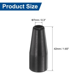 sourcing map 2pcs Flux Core Welding Nozzle 0.3" Orifice Pointed Self Protecting Nozzle Welding Parts for MB15 14AK 15AK MIG Welder Accessories