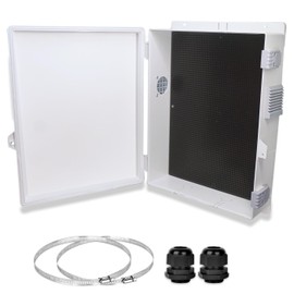 YETLEBOX Outdoor Electrical Junction Box, Ventilation and Heat Dissipation ABS Plastic Project Enclosure with Internal Mounting Panel 15.7"x 11"x 4.1"