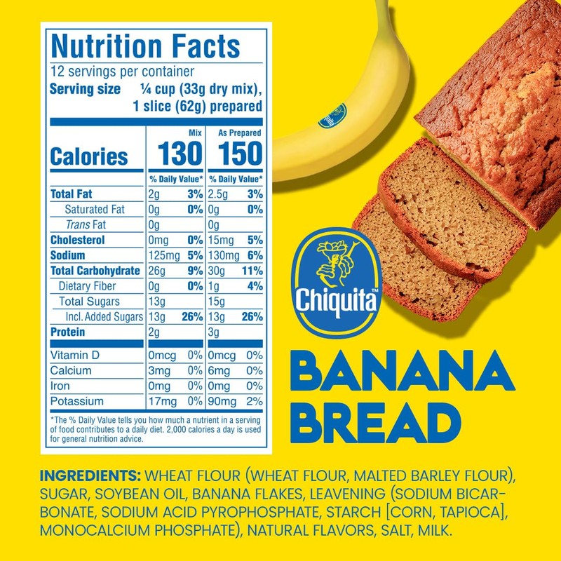 Chiquita™ Banana Bread and Muffin Mix – Moist, Easy-to-Make, No