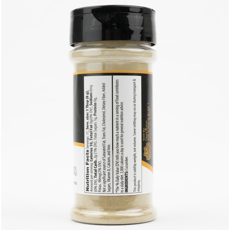 GranAroma Cucumber Powder, Nutrient Rich, Pasta and Soup (3.2 Ounce)