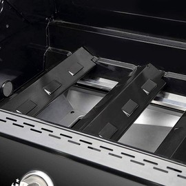 Hapivida Heat Shield Replacement Pack of 2 Grill Heating Tents Stainless Steel Heating Plate Sign Burner Tents Gas Grill Deflector Suitable Heat Shield for Grill Replacement Parts