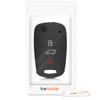 kwmobile Car Key Case Compatible with Hyundai 3-Button Folding Car