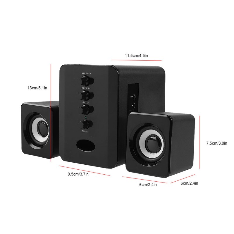 SADA D-226 Desktop Computer Bluetooth Speaker Column Laptop PC Computer