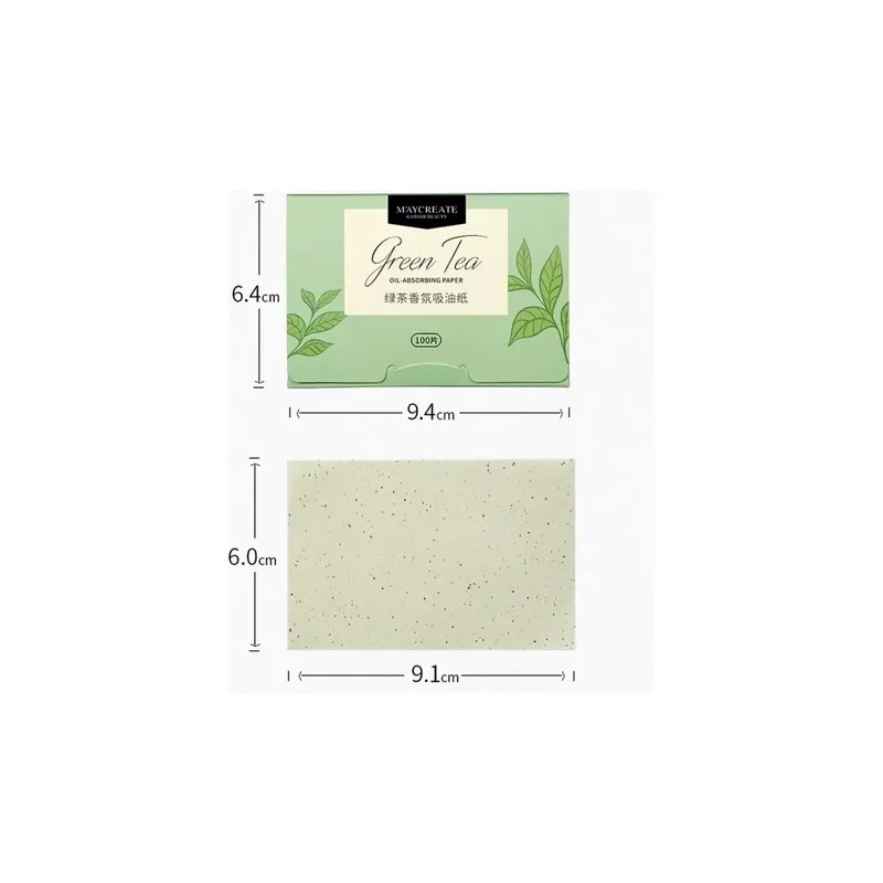 1000 Papel Absorbente De Grasa Elimina Brillo Facial