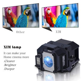 XIM ELPLP78/V13H010L78 Replacement Projector Lamp Bulb for Epson Home Cinema 2030 EX3220 PowerLite X17 VS230 EX6220 Home Cinema 600 EB-955W EH-TW5200 EX7230 PRO