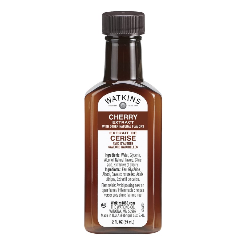 Watkins Cherry Extract with Other Natural Flavors, Non-GMO, Kosher, 59ml,