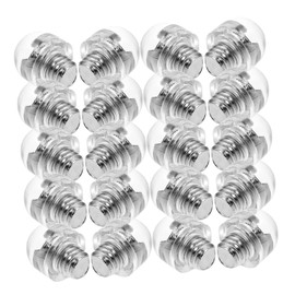 Gatuida 50pcs Hair Scissor Mufflers: Transparent Hair Scissor Silencer - Noise Reducing Rubber Bumpers For Haircutting Shears Barber Tools Salon Accessories