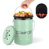 Vipush Kitchen Countertop Compost Bin with lid – Small, Includes