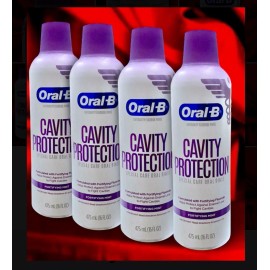 Oral-B 4pk Oral-B Cavity Protection Fortifying Mint Oral Rinse Mouth Wash 475ml Each