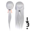 2 Colors Practice Head Mannequin Dolls Hair Salon Cosmetology Hairdressing