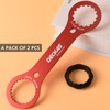 DILUSILK Bottom Bracket Tool, Bicycle BB Wrench, Dual Purpose Aluminum