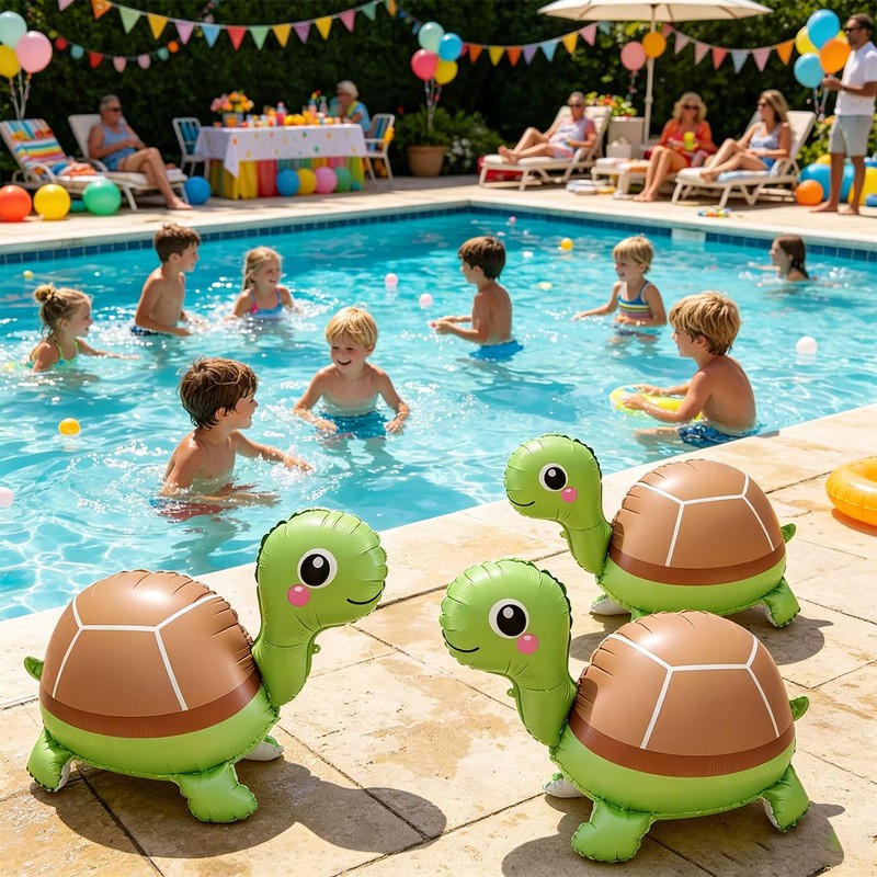 6Pcs Sea Turtle Balloons Sea Snimal Balloons