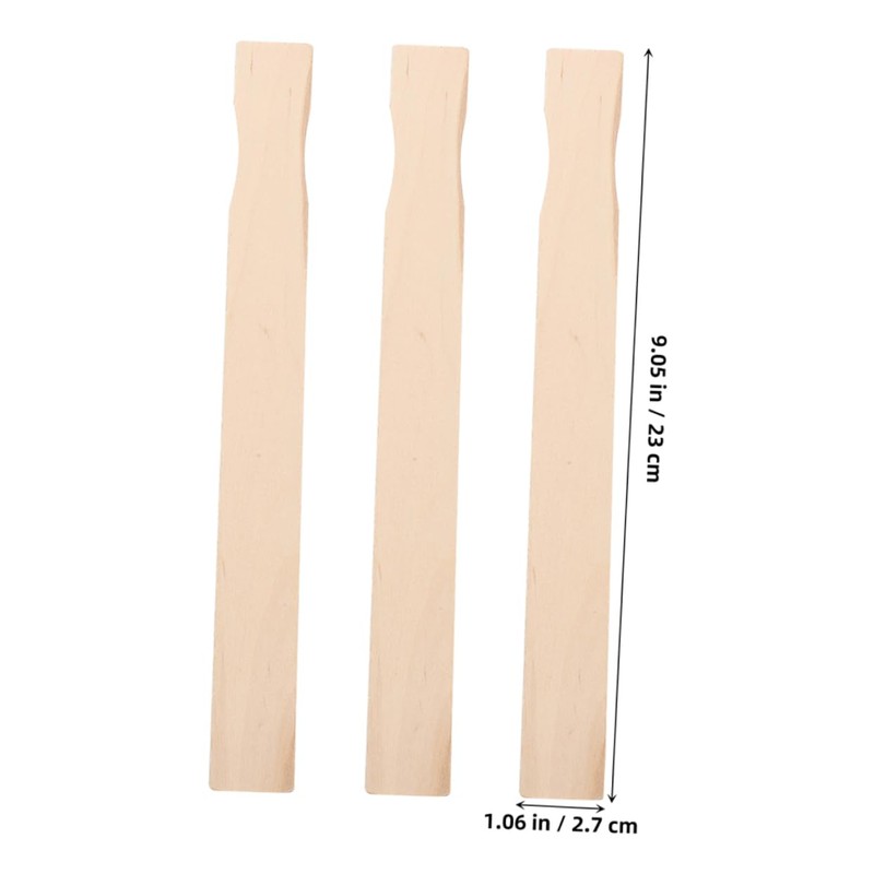 Tofficu 20pcs Wooden Paint Mixing Stick Resin Stir Sticks for