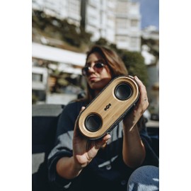 House of Marley Get Together 2 Mini: Portable Speaker with Wireless Bluetooth Connectivity, 15 Hours of Playtime and Sustainable Materials, Signature Black