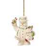 Lenox Ornament, 2025 Snowman with Stocking Christmas Ornament, Made from
