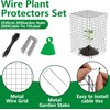 Adnee 7 Pack Wire Plant Protector with Cover-20x12x12 Inch Detachable