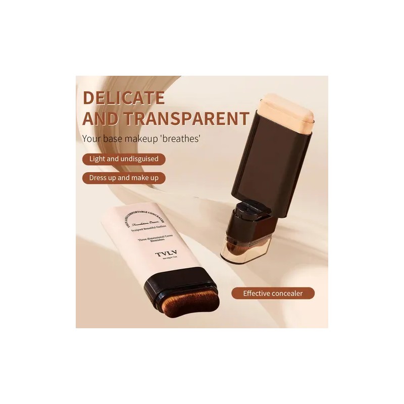 Base De Maquillaje Conceal Skin + Pincel Natural 02 Color