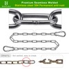 2Pcs 65" (5.4 ft) Stainless Steel Swing Chain 1000 LBs