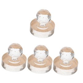 Baluue 4pcs Eyeshadow Pressure Stamper Tool Round Compact for Eye Shadow Highlighter and Blusher Makeup Stamper for Safe Storage Lightweight and Portable Design