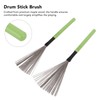 Drum Brush Steel Wire Maple Wooden Handle Percussion Tool Instrument