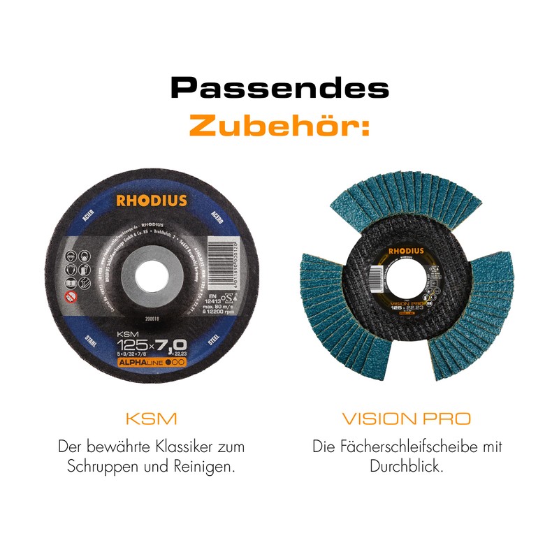 Rhodius Extra-Thin Stainless Steel Cutting Discs, XT70, Diameter 115 /