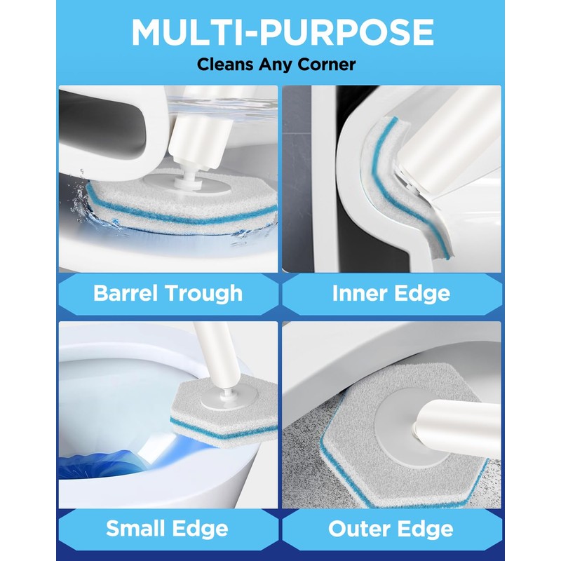 Disposable Toilet Bowl Wand Refills 40PCS