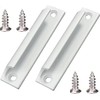 Taicols 2 Pcs Sliding Door Handles, Aluminum Alloy Curved Handle