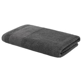 LOOKS By Wolfgang Joop Hand Towel, 50 x 100 cm, 100% Cotton, Hand Towel with Hanger and Embroidered Logo, Grey
