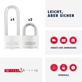 Abus 64TI/40+HB63 569593 Padlock Triples B/SB